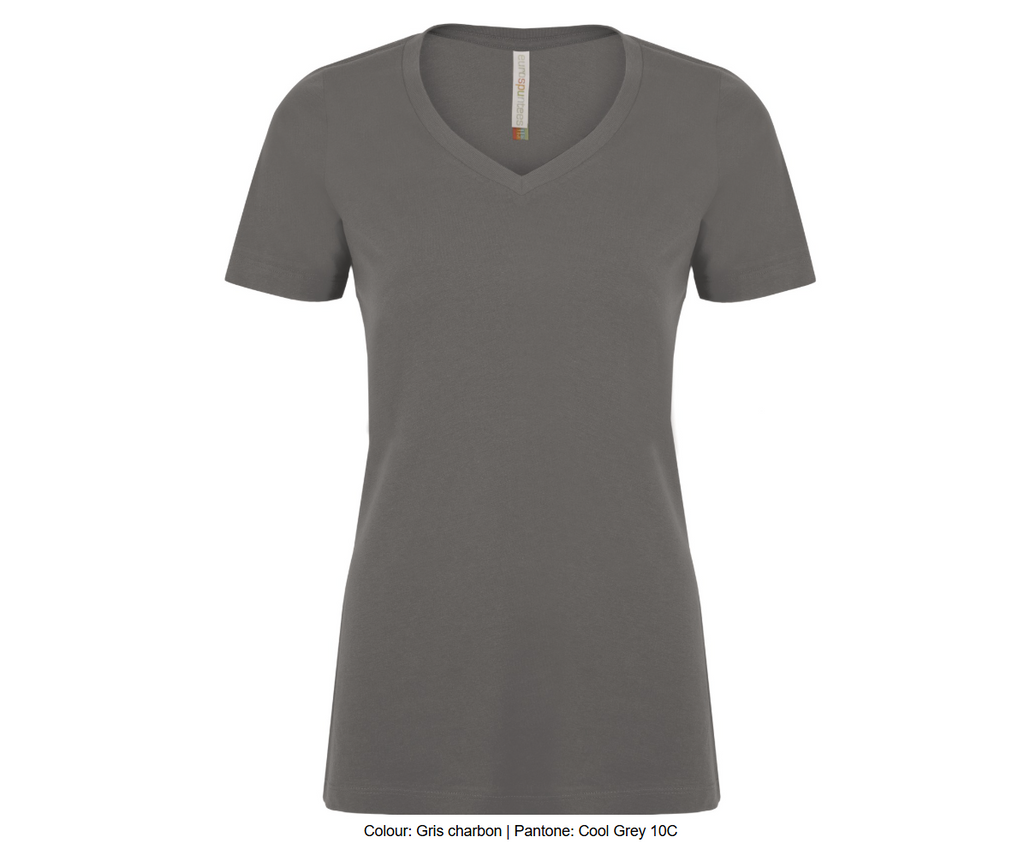 ATCMC EUROSPUNMD T-SHIRT FILÉ COL EN V POUR FEMMES. ATC8001L