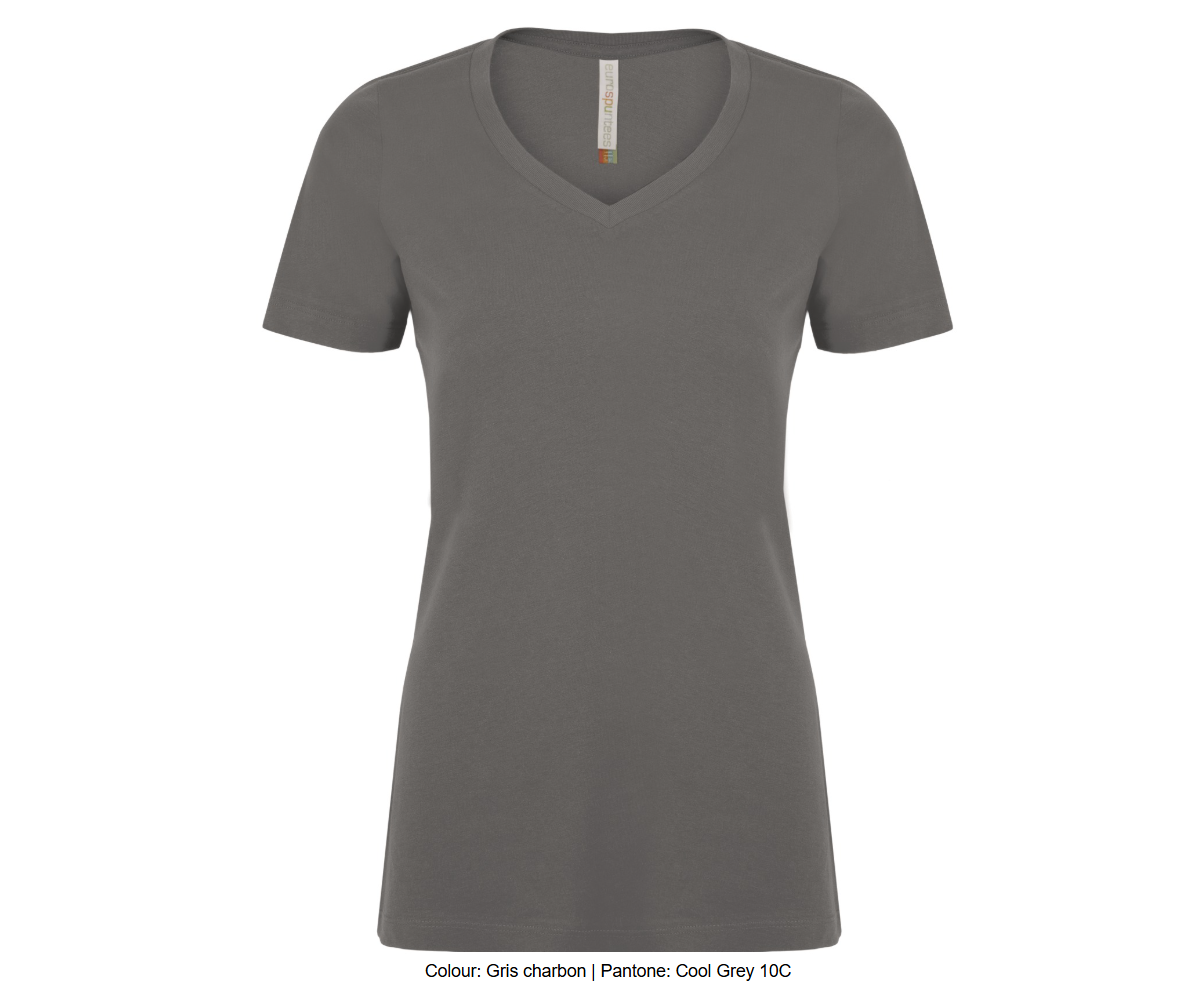 ATCMC EUROSPUNMD T-SHIRT FILÉ COL EN V POUR FEMMES. ATC8001L
