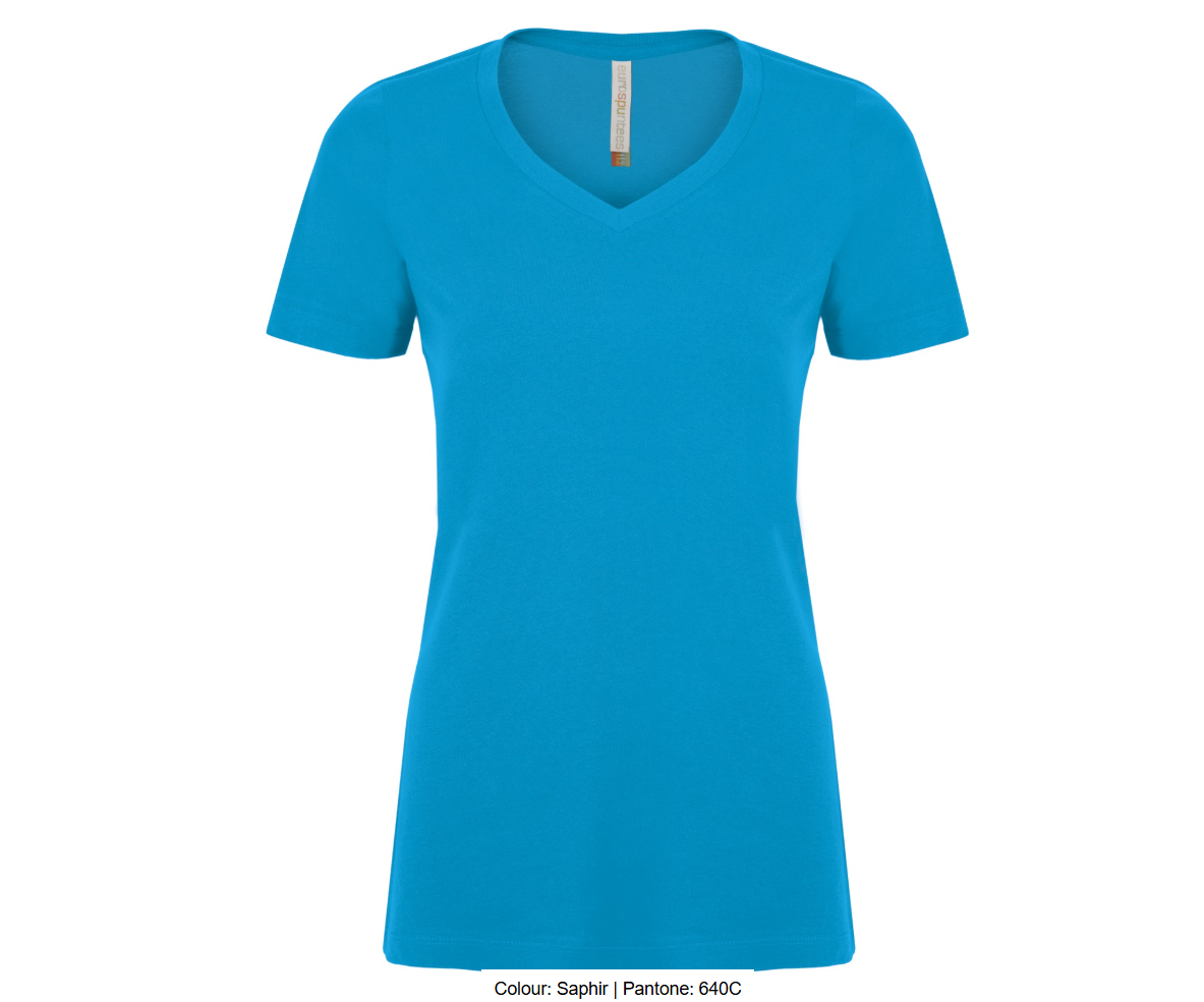 ATCMC EUROSPUNMD T-SHIRT FILÉ COL EN V POUR FEMMES. ATC8001L