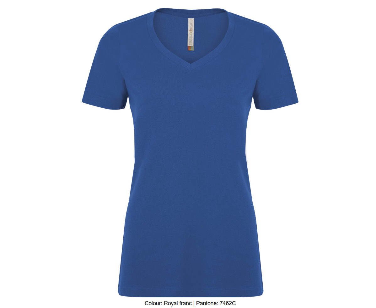 ATCMC EUROSPUNMD T-SHIRT FILÉ COL EN V POUR FEMMES. ATC8001L
