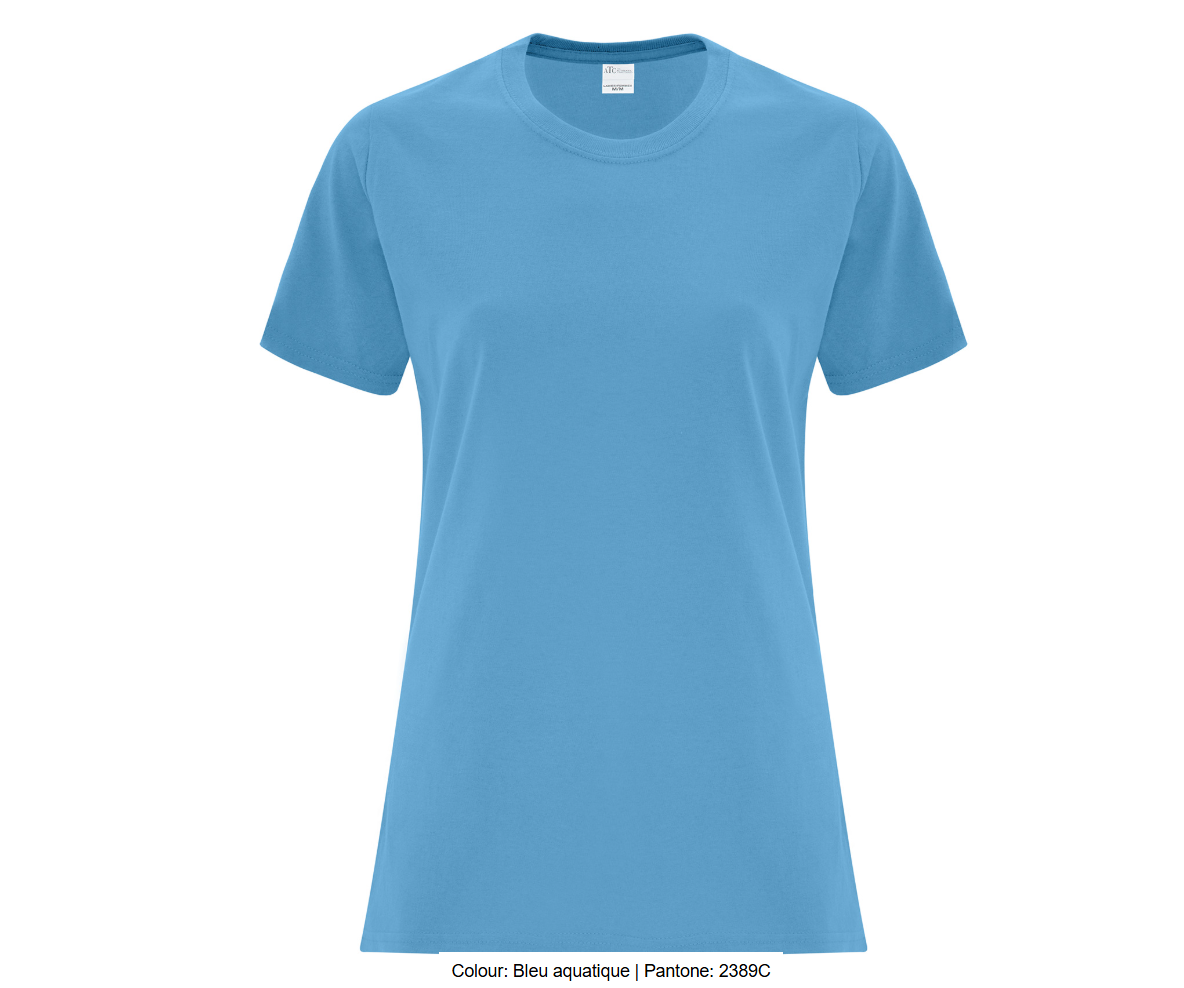 ATCMC T-SHIRT EVERYDAY COTTON POUR FEMMES. ATC1000L