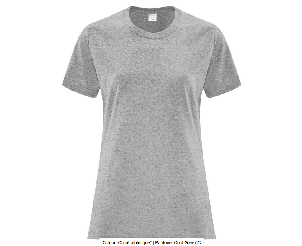 ATCMC T-SHIRT EVERYDAY COTTON POUR FEMMES. ATC1000L