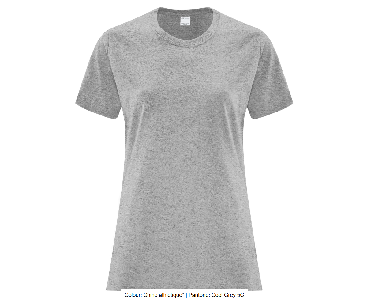 ATCMC T-SHIRT EVERYDAY COTTON POUR FEMMES. ATC1000L