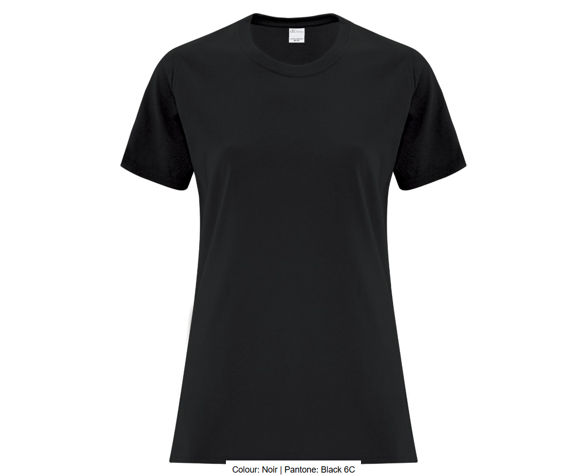 ATCMC T-SHIRT EVERYDAY COTTON POUR FEMMES. ATC1000L