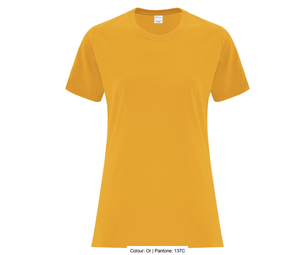 ATCMC T-SHIRT EVERYDAY COTTON POUR FEMMES. ATC1000L