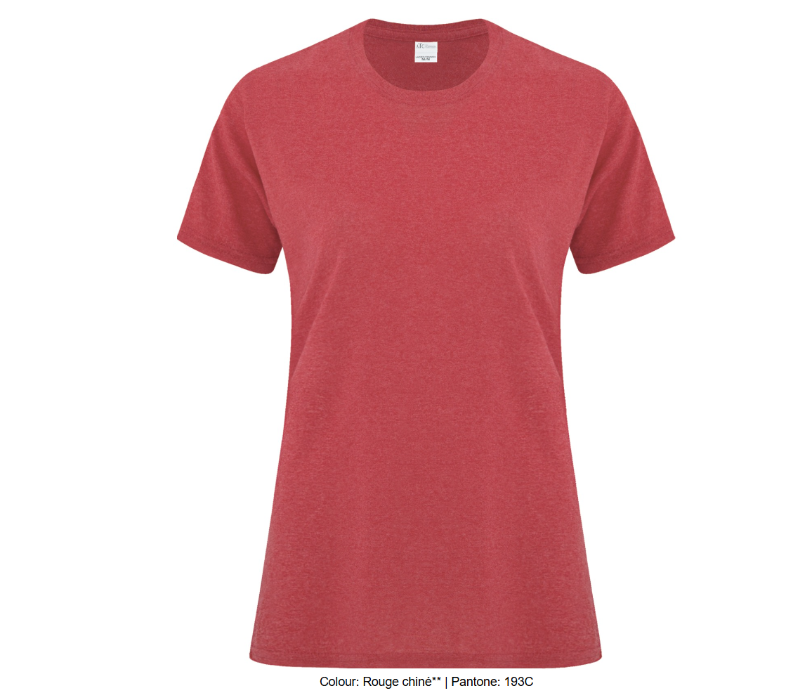 ATCMC T-SHIRT EVERYDAY COTTON POUR FEMMES. ATC1000L