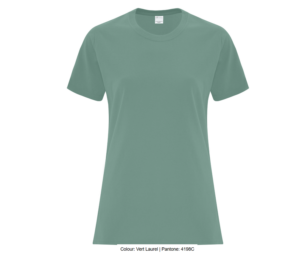 ATCMC T-SHIRT EVERYDAY COTTON POUR FEMMES. ATC1000L