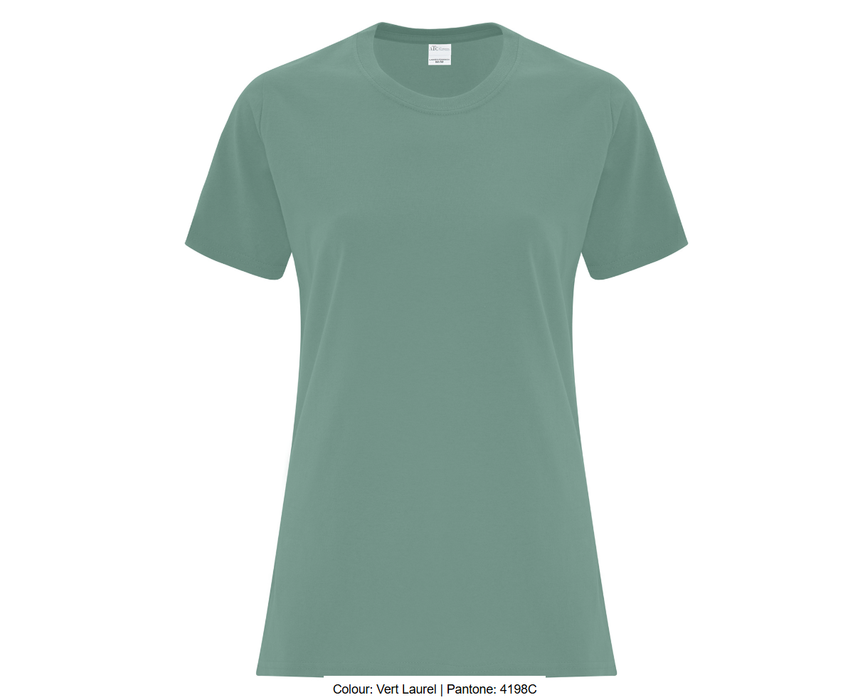 ATCMC T-SHIRT EVERYDAY COTTON POUR FEMMES. ATC1000L