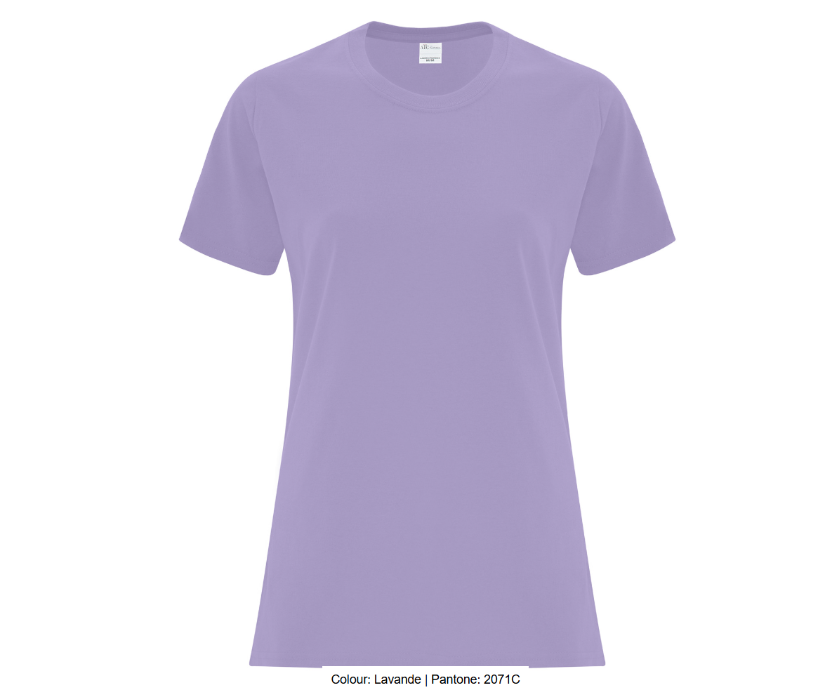 ATCMC T-SHIRT EVERYDAY COTTON POUR FEMMES. ATC1000L