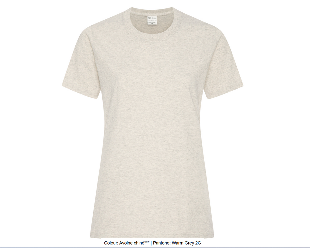 ATCMC T-SHIRT EVERYDAY COTTON POUR FEMMES. ATC1000L