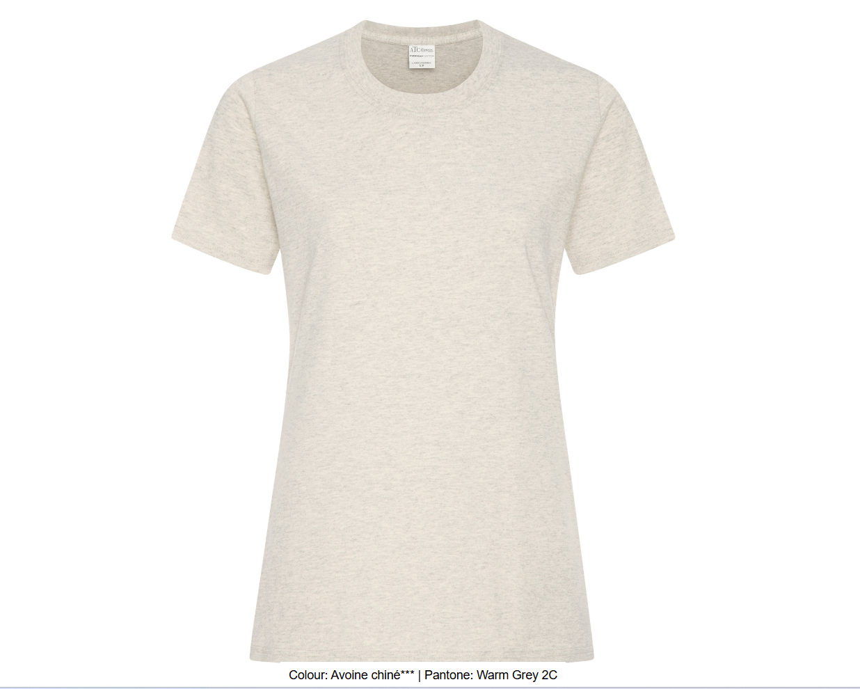 ATCMC T-SHIRT EVERYDAY COTTON POUR FEMMES. ATC1000L