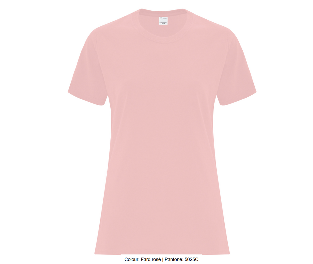 ATCMC T-SHIRT EVERYDAY COTTON POUR FEMMES. ATC1000L