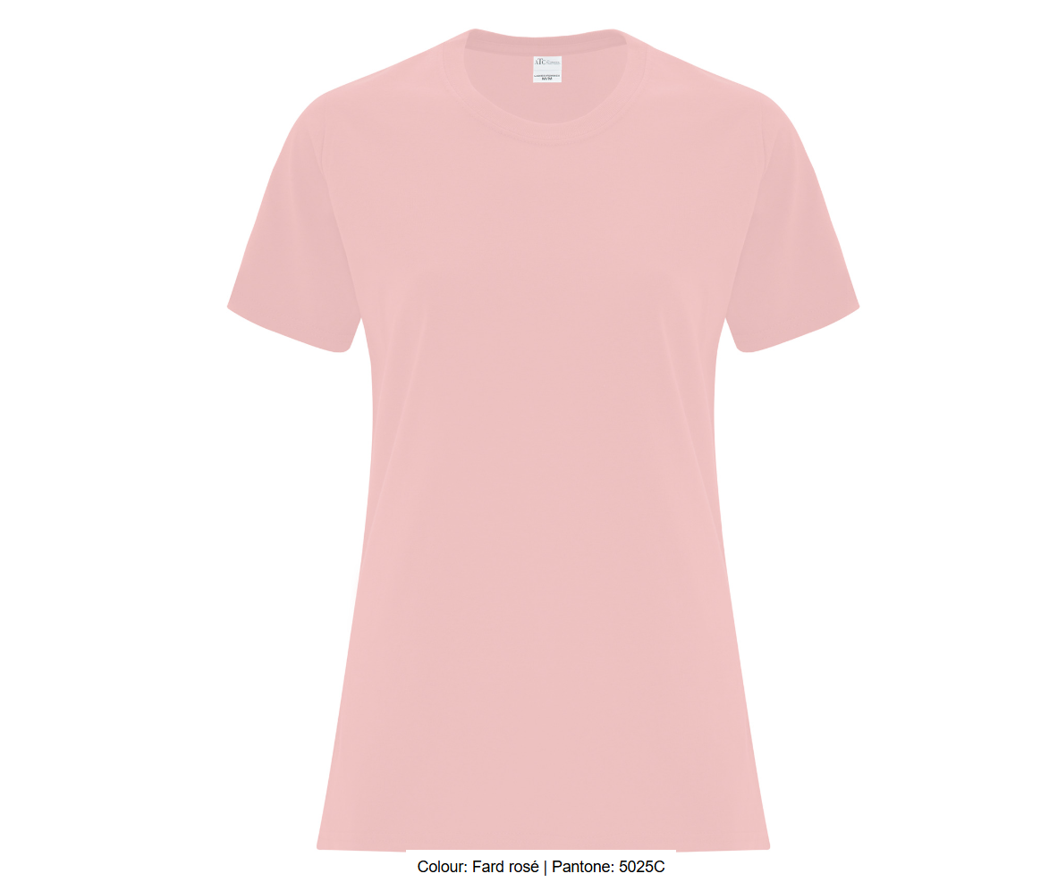 ATCMC T-SHIRT EVERYDAY COTTON POUR FEMMES. ATC1000L