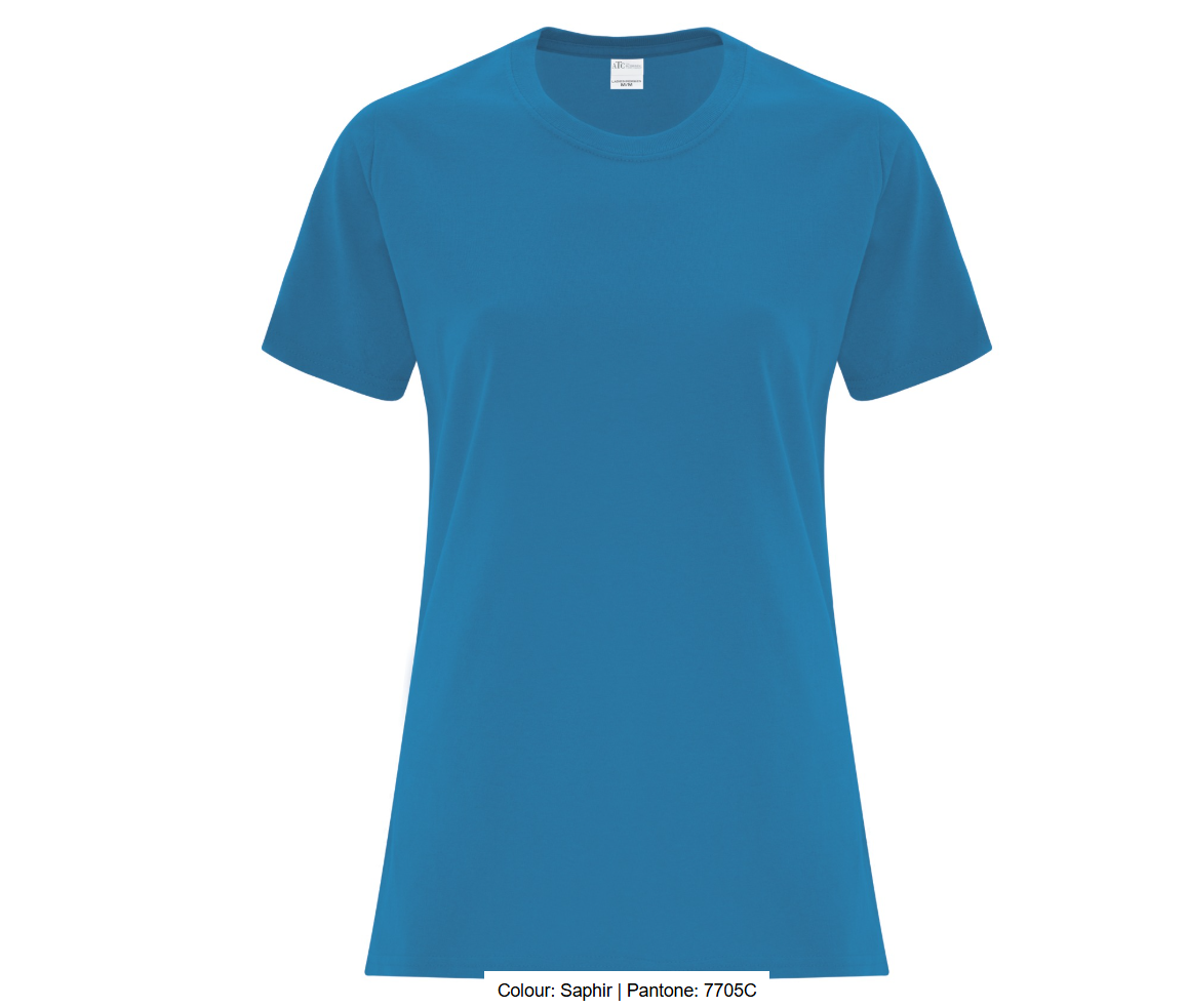 ATCMC T-SHIRT EVERYDAY COTTON POUR FEMMES. ATC1000L