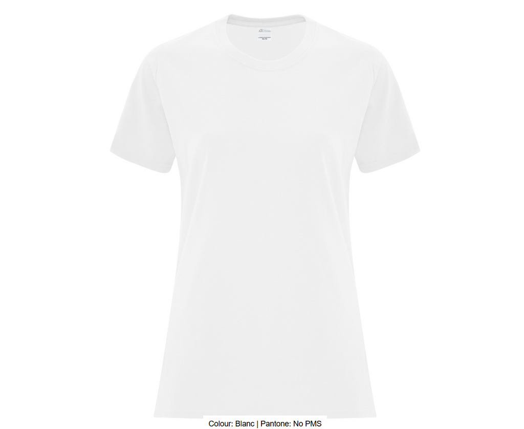 ATCMC T-SHIRT EVERYDAY COTTON POUR FEMMES. ATC1000L