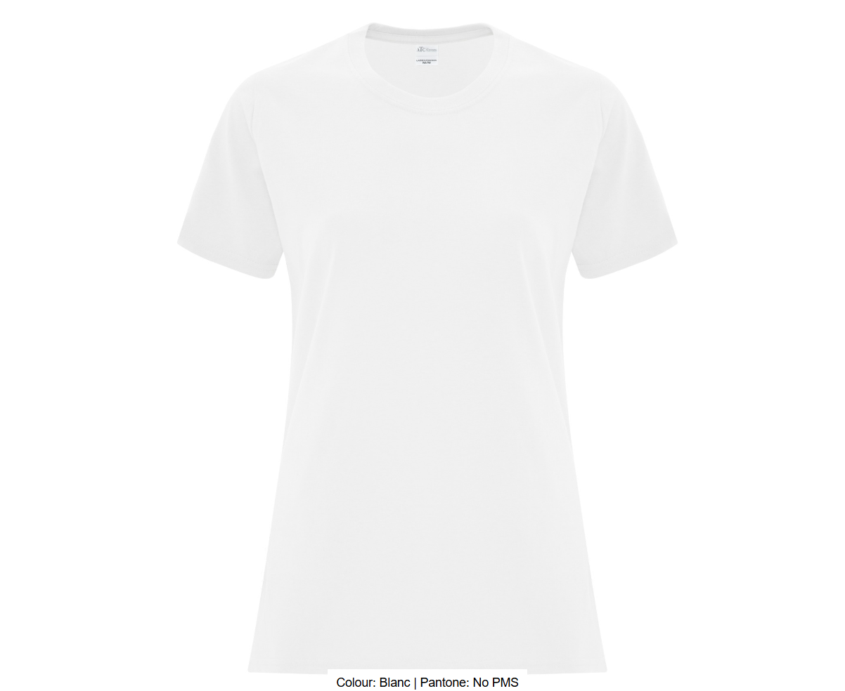 ATCMC T-SHIRT EVERYDAY COTTON POUR FEMMES. ATC1000L