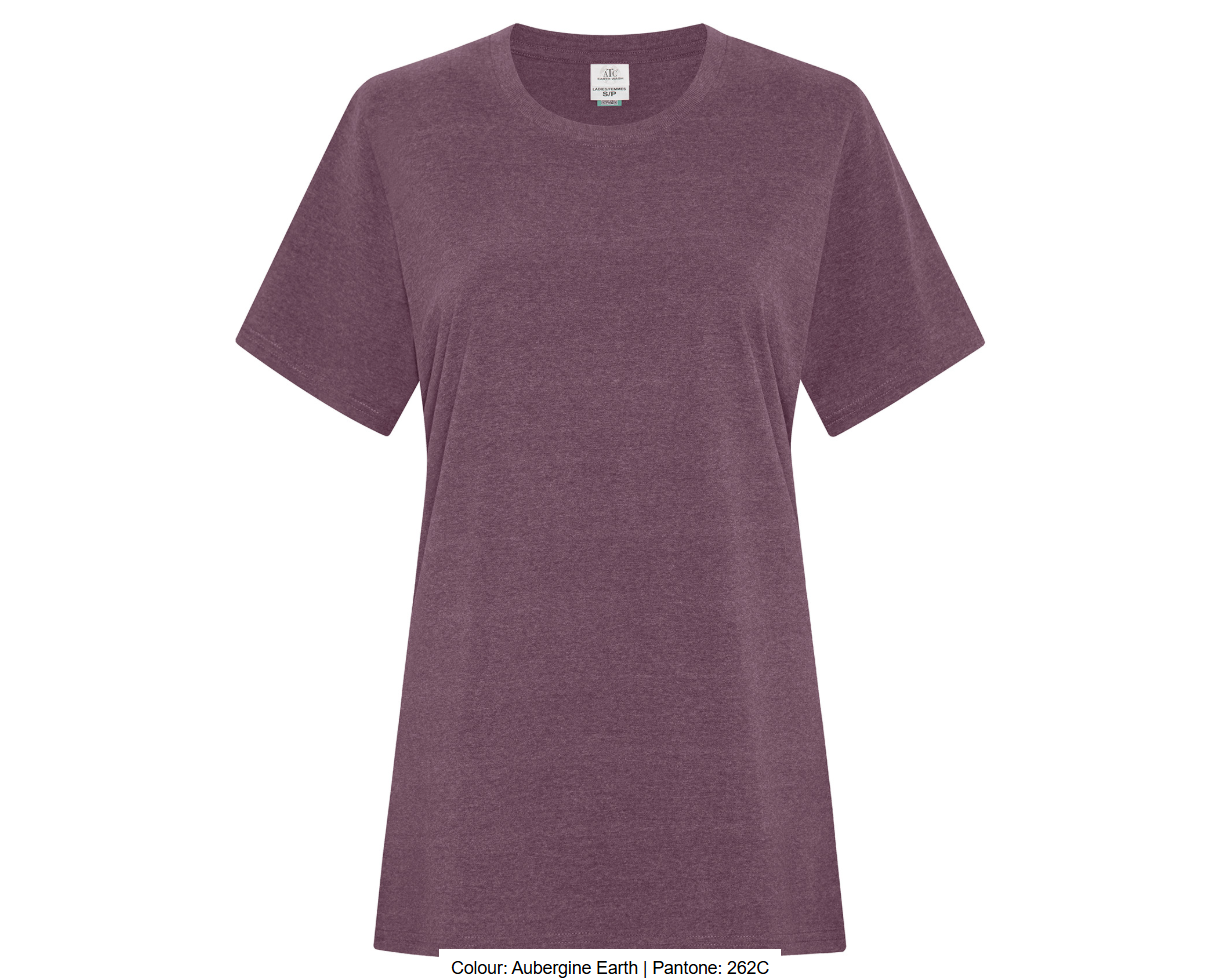 ATCMC EARTH WASHMD T-SHIRT POUR FEMMES. ATC6040L