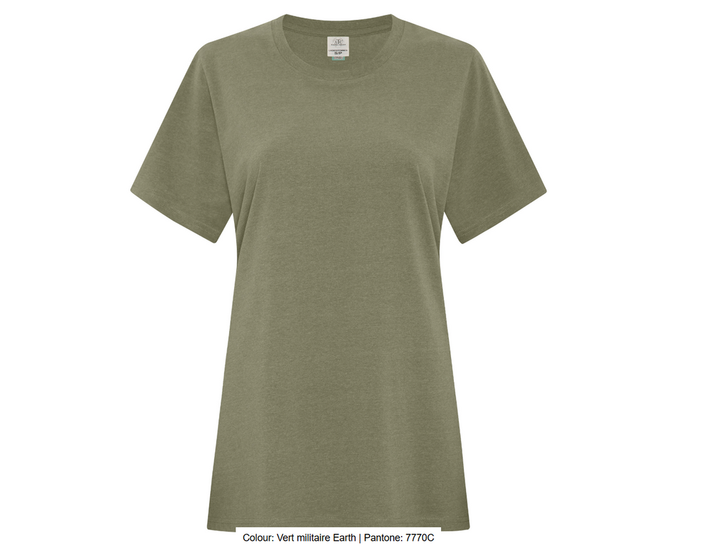 ATCMC EARTH WASHMD T-SHIRT POUR FEMMES. ATC6040L