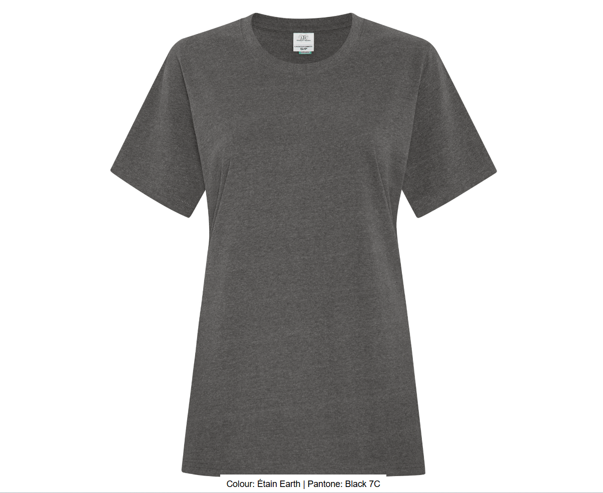 ATCMC EARTH WASHMD T-SHIRT POUR FEMMES. ATC6040L