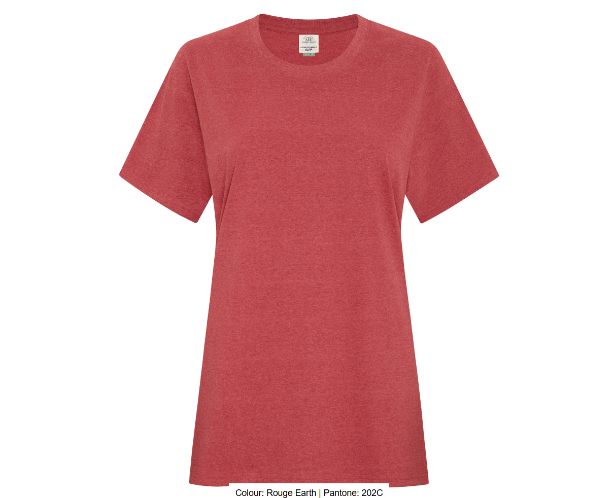 ATCMC EARTH WASHMD T-SHIRT POUR FEMMES. ATC6040L