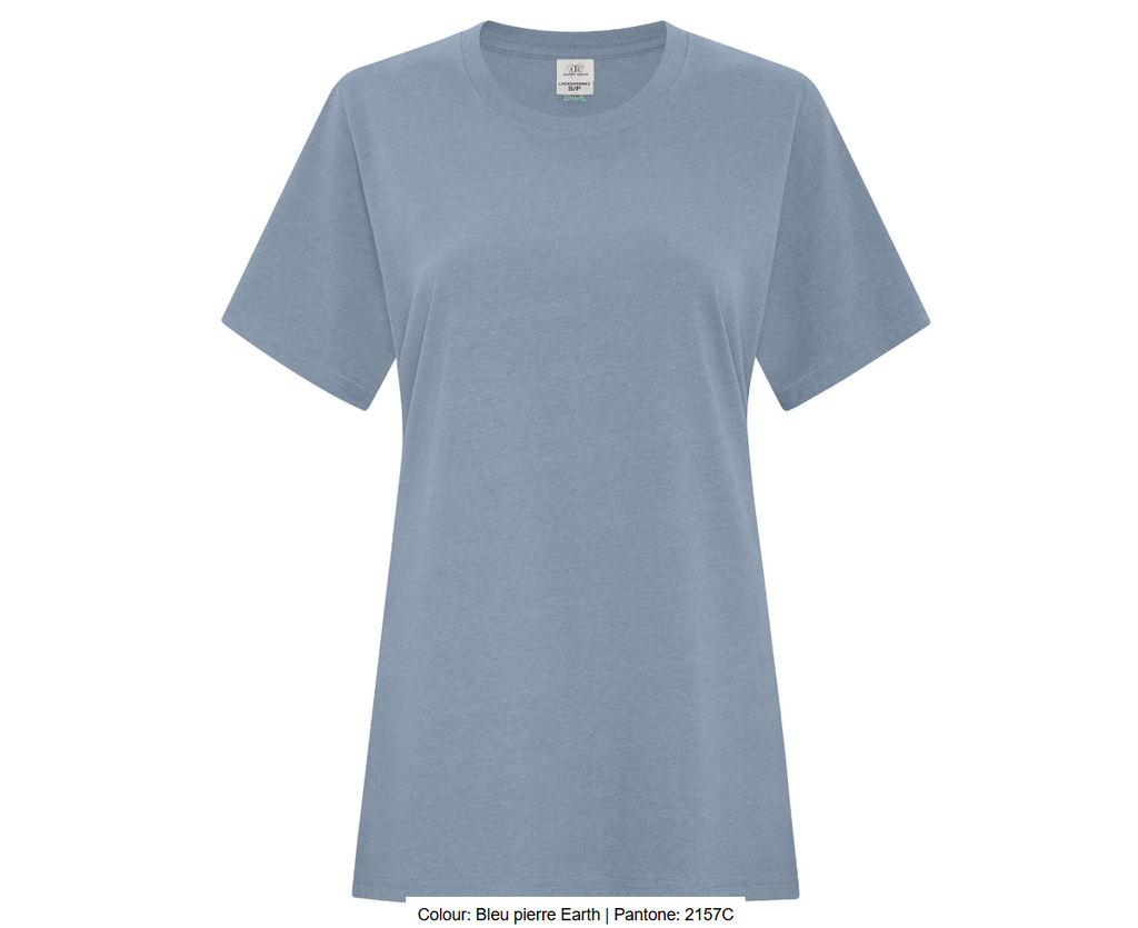 ATCMC EARTH WASHMD T-SHIRT POUR FEMMES. ATC6040L